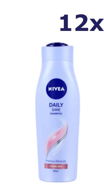 12x Nivea Shampoo - Daily Shine 250 ml