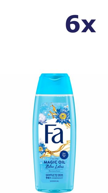 6x Fa Douchegel - Magic Oil Blue Lotus 250 ml