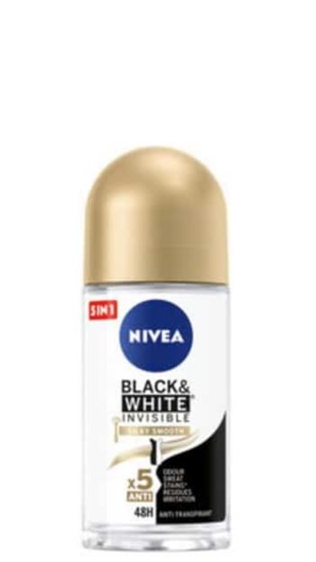 Nivea Deo Roll-on - Invisible Black & White Silky 50ml