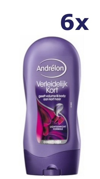6x Andrelon Conditioner Verleidelijk kort 300 ml