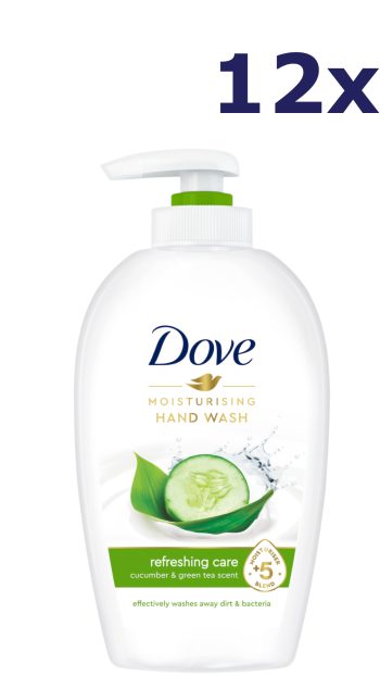 12x Dove Handzeep Pompje - Cucumber & Green Tea 250ML