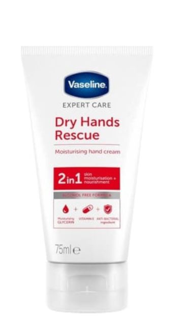 Vaseline Handcreme - Dry Hands Rescue 75 ml