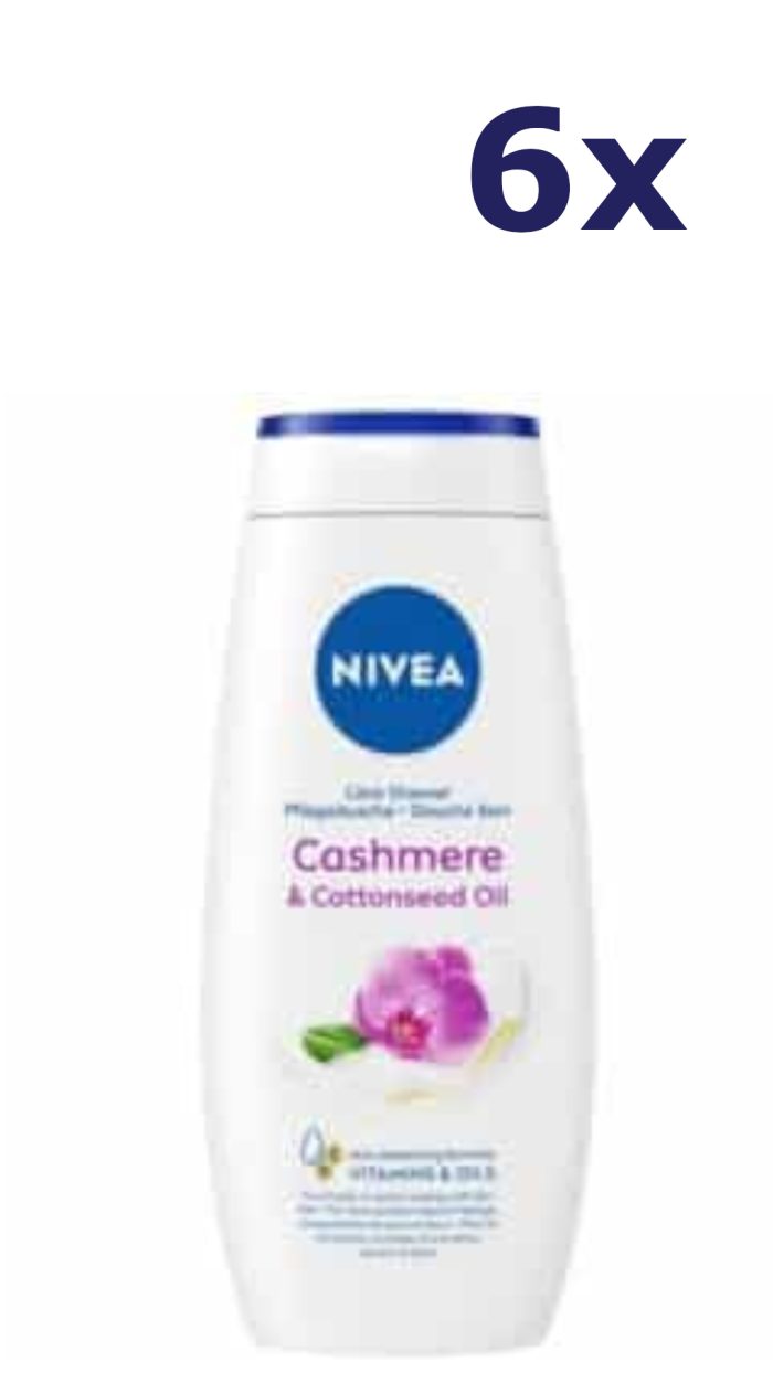 6x Nivea Douchegel - Cashmere Moments 250 ml