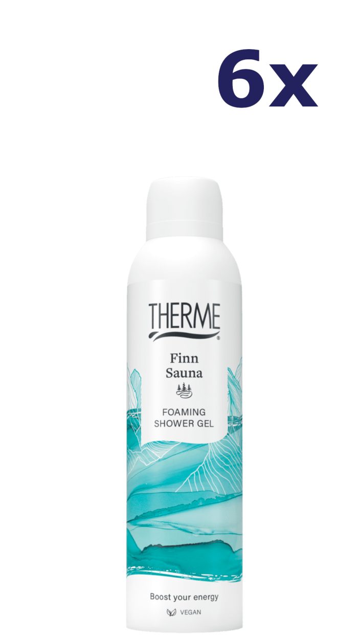 6x Therme Shower Foaming 200 ml Finn Sauna