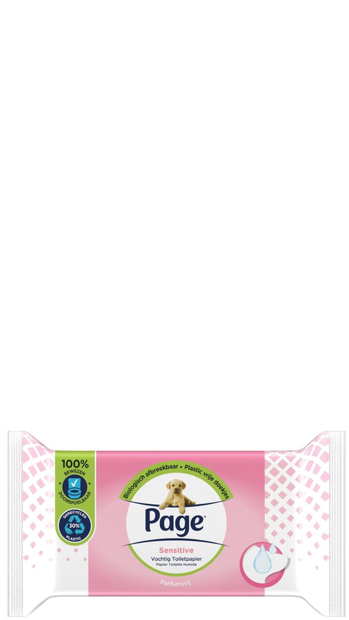 Page Vochtig Toiletpapier Navul Sensitive