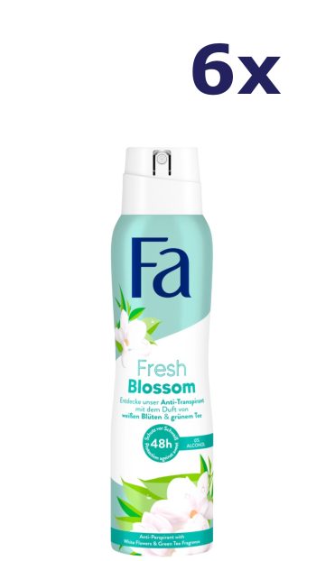 6x Fa Deodorant Fresh Blossom 150ML