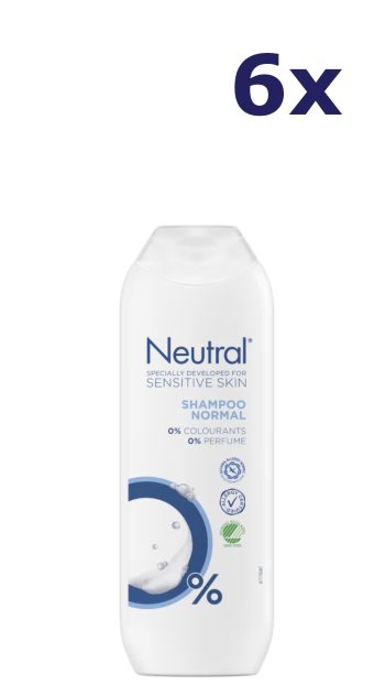 6x Neutral Shampoo Normaal 250 ml