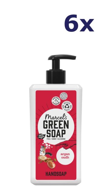 6x Green Soap Handzeep 500ml Argan