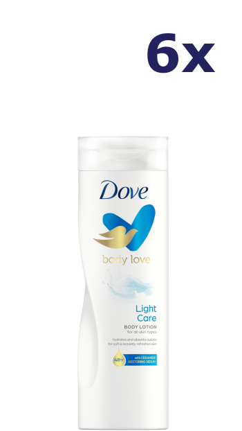 6x Dove Bodylotion – Hydraterend 400 ml