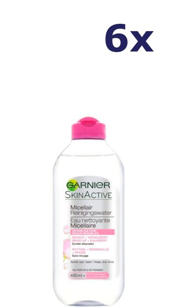 6x Garnier SkinActive Micellair Reinigingswater - 400ML