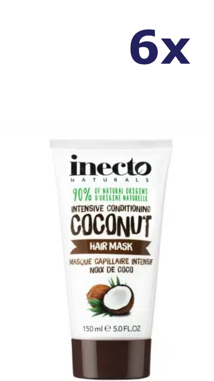 6x Inecto Naturals Coconut Hair Treatment