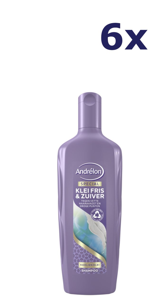 6x Andrelon Shampoo - Kleifris & Zuiver 300 ml