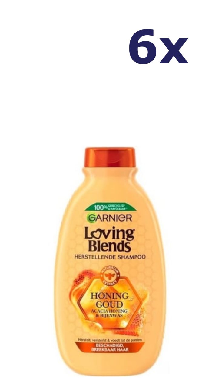 6x Garnier Loving Blends Honing Goud Shampoo 300ml