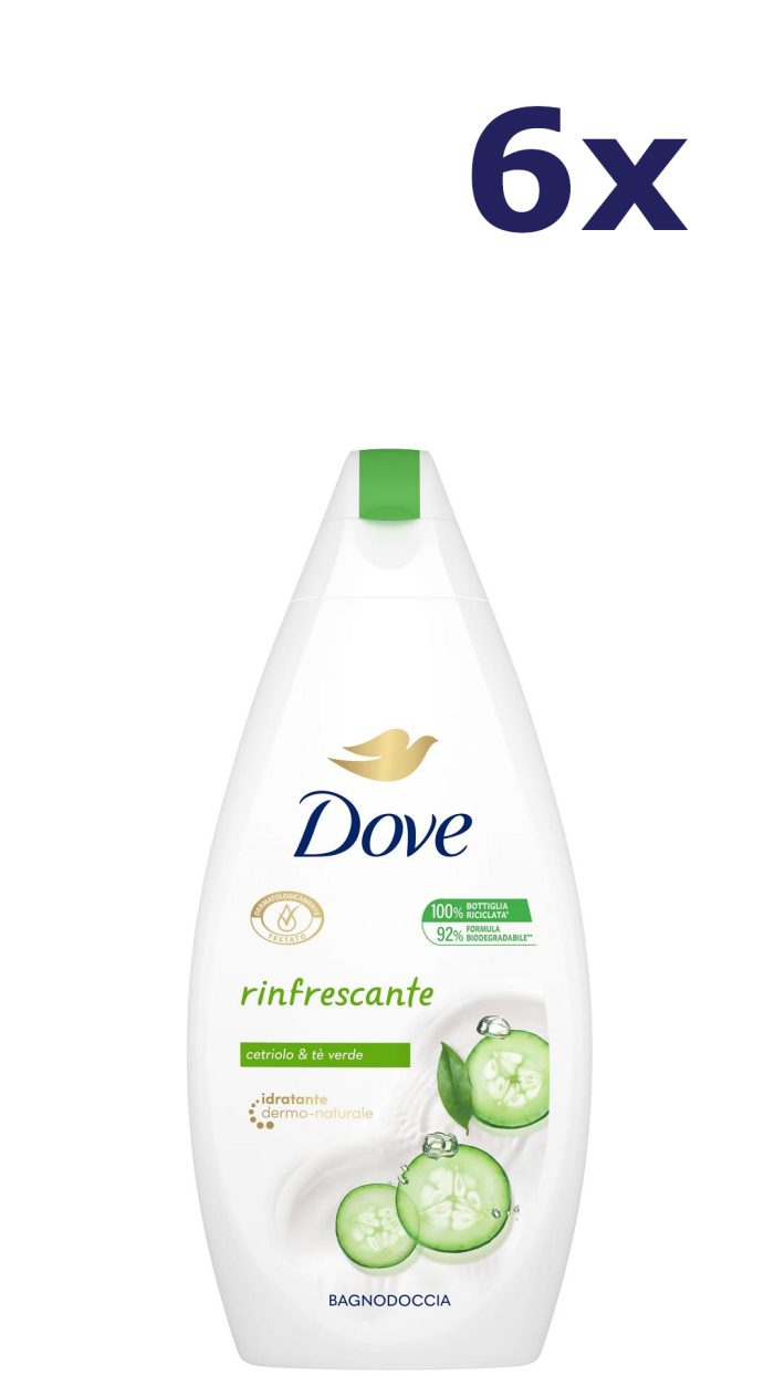 6x Dove Douchegel Refreshing 450 ml