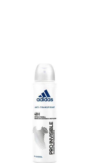 Adidas spray deodorant 150 ml. Pro invisible