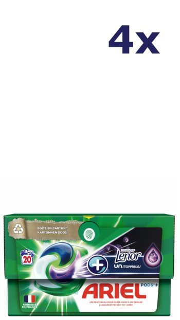 4x Ariel Pods Allin1 20sc 504gr color + lenor unstoppables