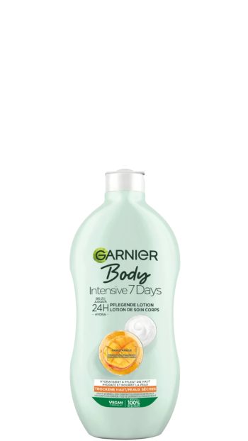 Garnier Body Lotion 400ml Intense 7 Days Mango Droge Huid
