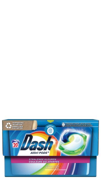 Dash Pods wasmiddel Allin1 - 20sc 414gr stralende kleuren