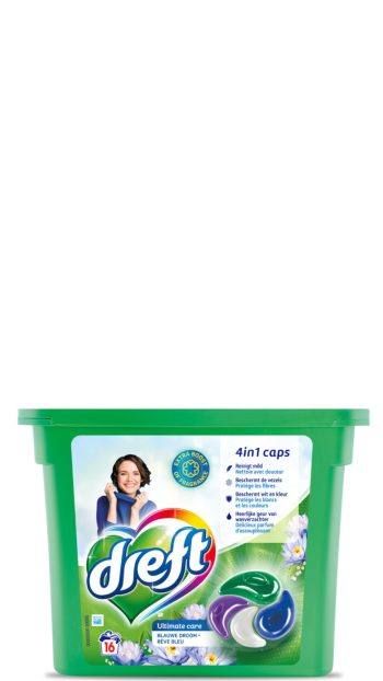 Dreft Caps 4in1 - 16sc416gr - ultimate care blauwe droom