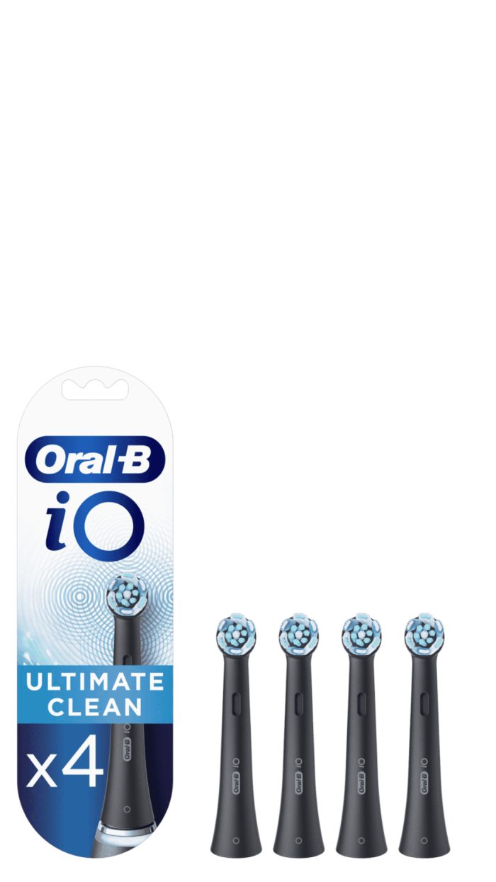 Oral-B Opzetborstels – iO Ultimate Clean Black 4 stuks