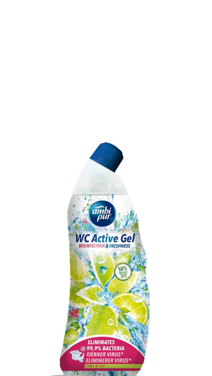 Ambi Pur 750ml WC Active gel lime & ice