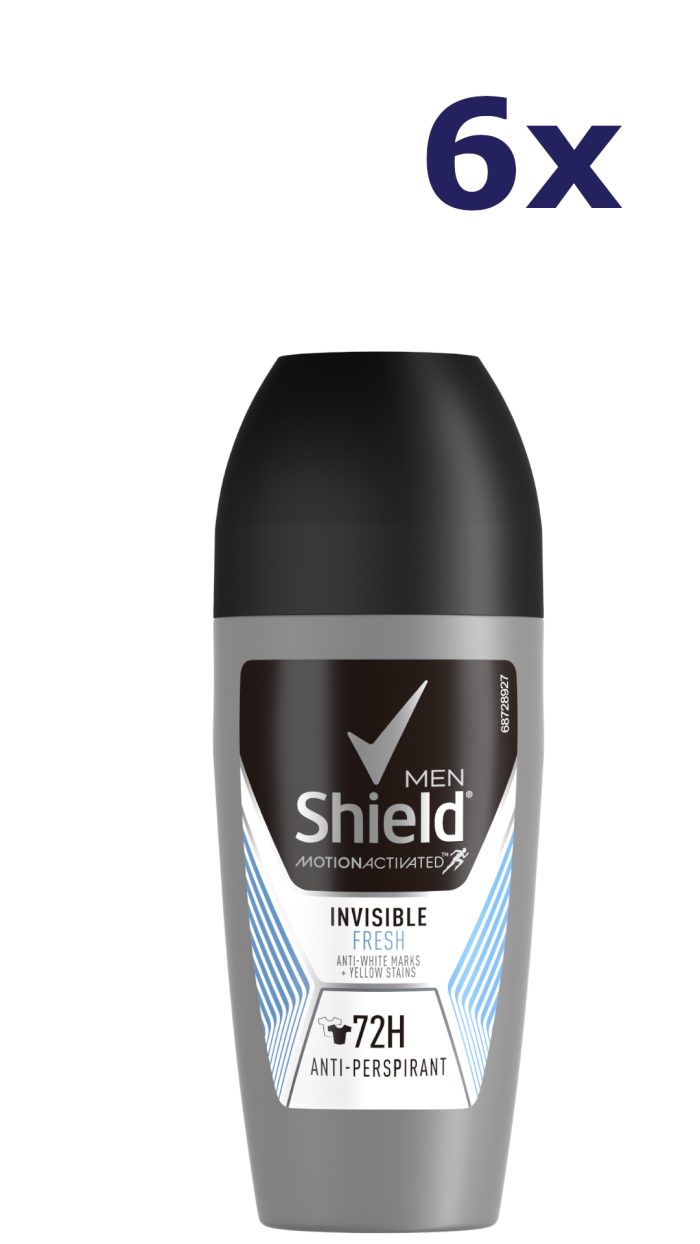 6x Rexona Deo Roll-on Men – Invisible Fresh 50 ml