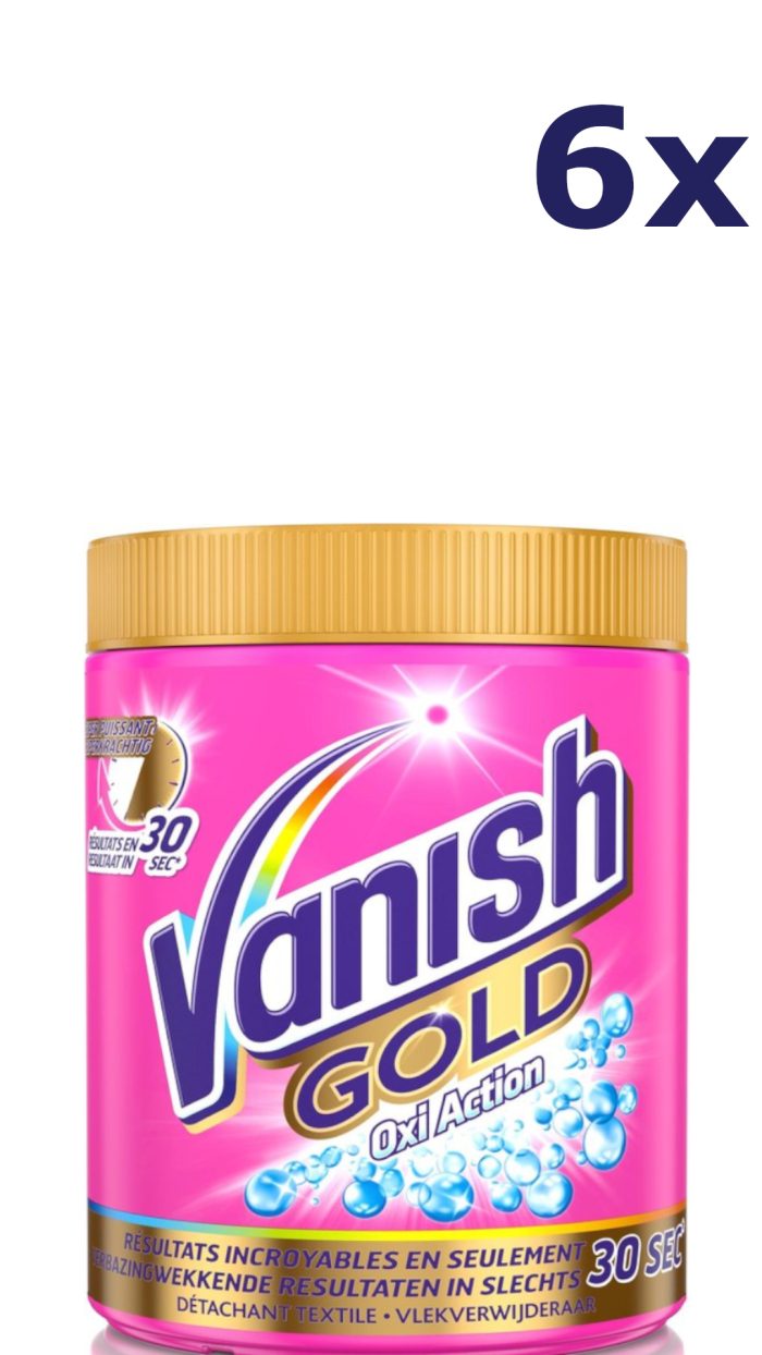 6x Vanish Poeder - Oxi Action - 1,05kg - gold pink