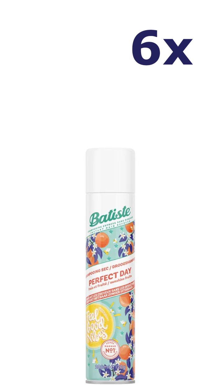 6x Batiste Perfect Day droogshampoo 200ml