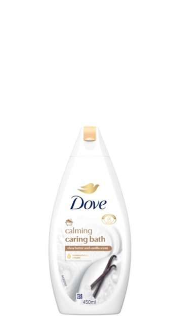 Dove Caring 450 ml Bath Sheaboter & Vanille Badcrème