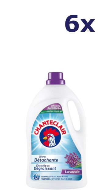 6x Chanteclair wasmiddel 40SC 2000ML lavendel