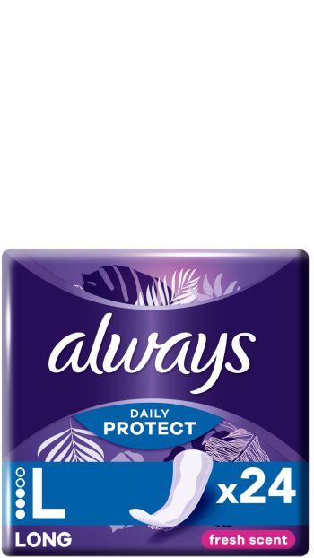 Always Daily protect - inlegkruisjes - long fresh scent 24st