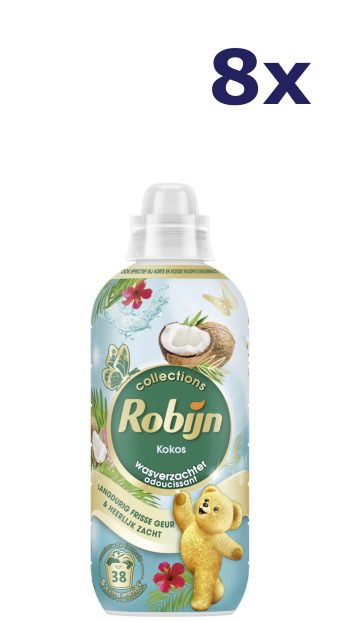 8x Robijn Wasverzachter - 38sc765mL - Kokos