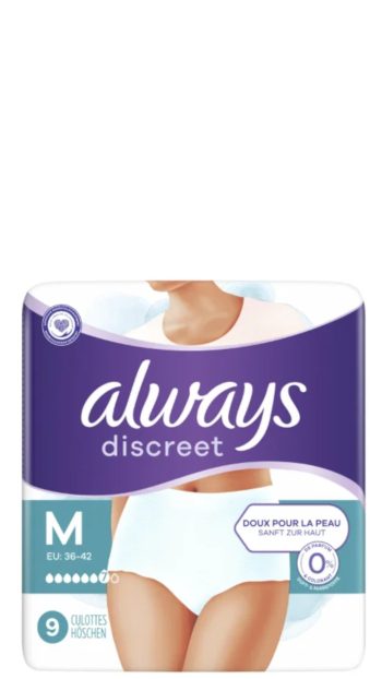Always discreet 9 broekjes maat m 36-42