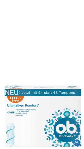 7x O.B. Tampons Pro Comfort Super 54's