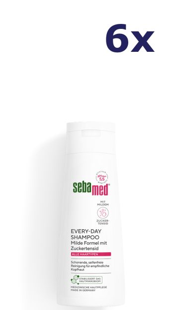 6x Sebamed every day shampoo 200ml