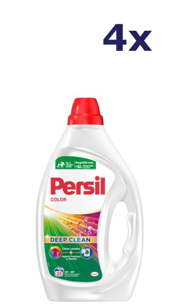 4x Persil Gel - 33sc1.485L - color - deep clean wasmiddel